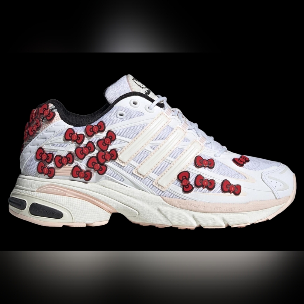 Hello Kitty Women's White and Red Sneakers 50 Anniversary SANRIO 8 US size W